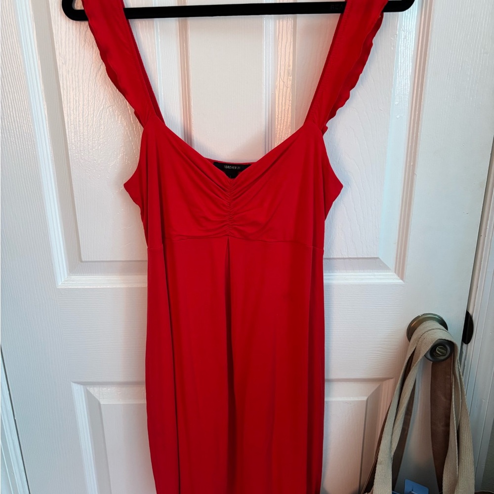 red dress